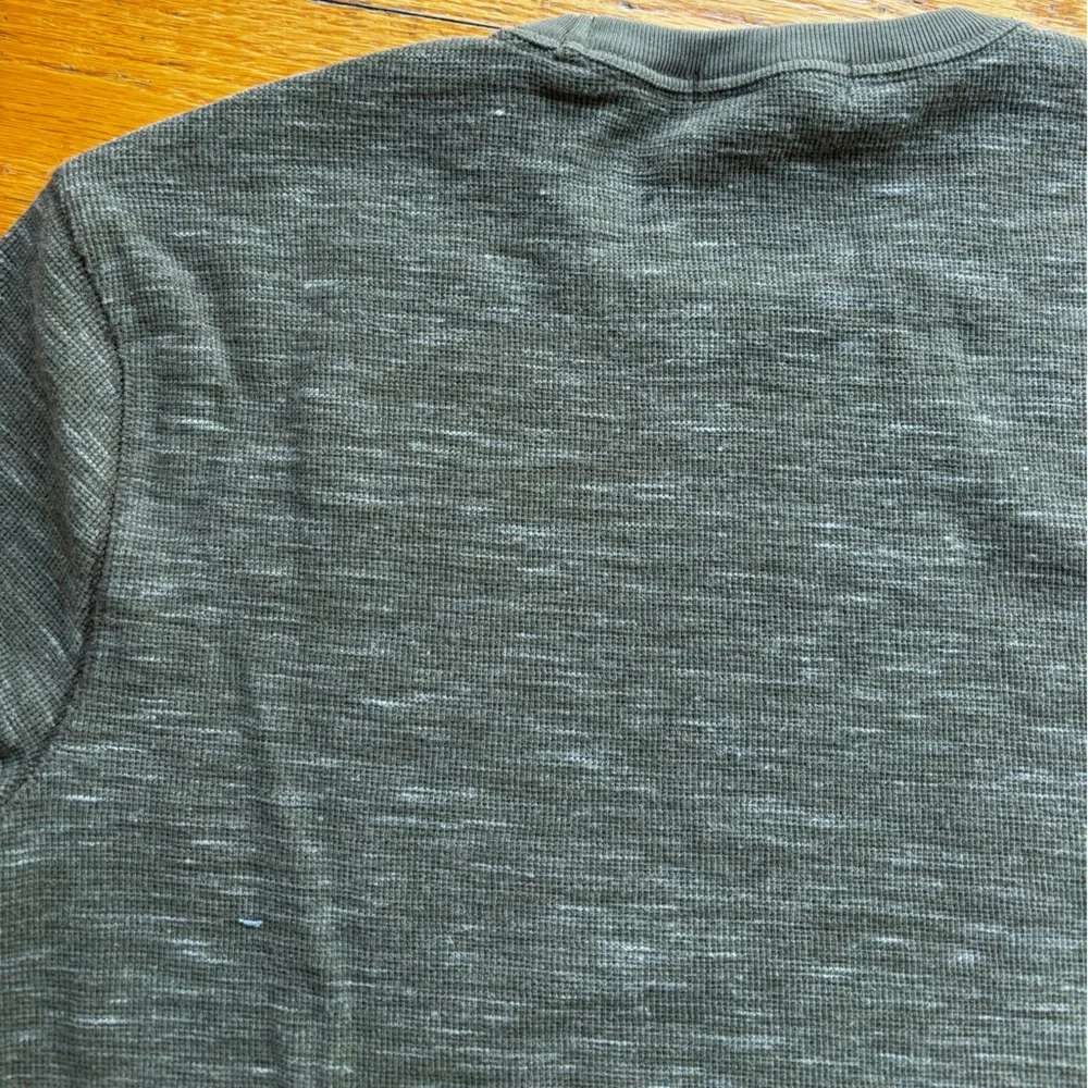 Men's Olive Green Heathered Long Sleeve